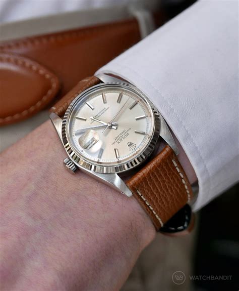 leather band for rolex datejust ii|rolex datejust with leather strap.